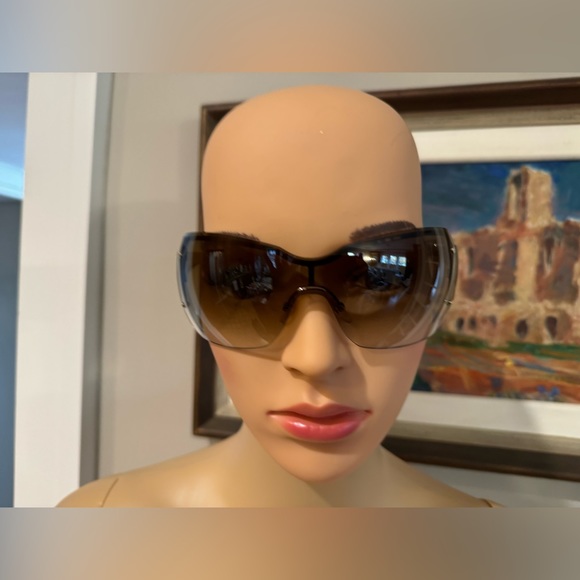 Beautiful brown gradient rimless Gucci sunglasses! with leather case - Picture 4 of 13